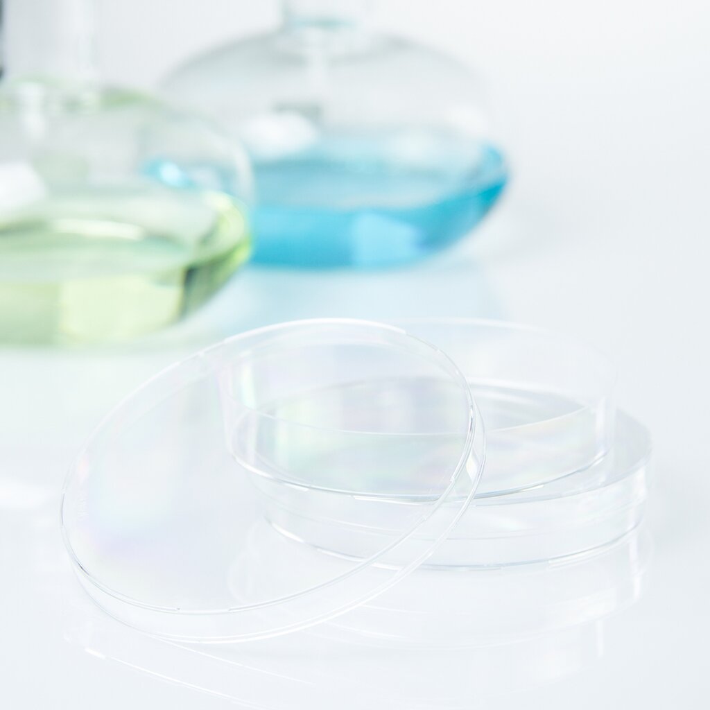 +Kunststoff-Transferpipetten 3ml Kunststoff Petrischalen Sterile Bakterienkultur Schüssel mit Deckel 10 pcs 90mm * 15mm 