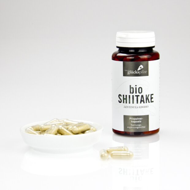 Shiitake Mushroom Powder ORGANIC - Lentinula edodes ORGANIC Mushroom Powder Capsules 120 pcs.