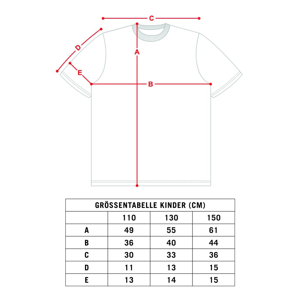 T-shirt für Kinder mit Rundumdruck