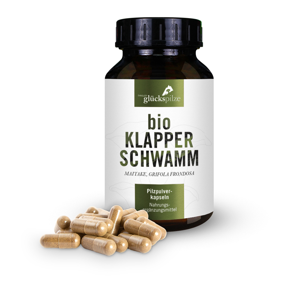 Bio Klapperschwamm (Grifola frodosa) Pilzpulverkapseln 120 Stk.