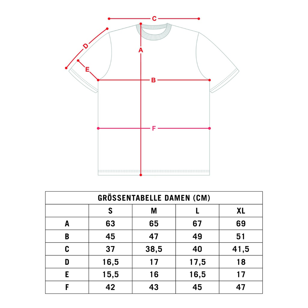 T-shirt für Damen mit Rundumdruck