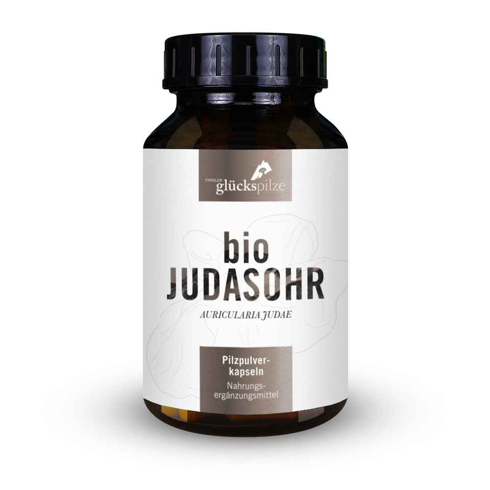 Organic Jew´s ear - Auricularia judae - Powder caps. 120 pcs.