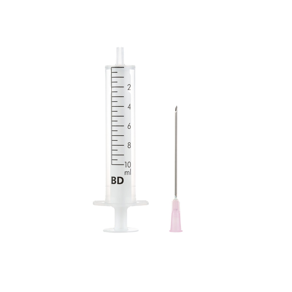Spritzen, steril, 10 ml, 5 Stück, plus Kanülen 5 Stk.