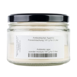 Antibiotischer Agarmix - Pulvermischung, 141 g für 3 Liter